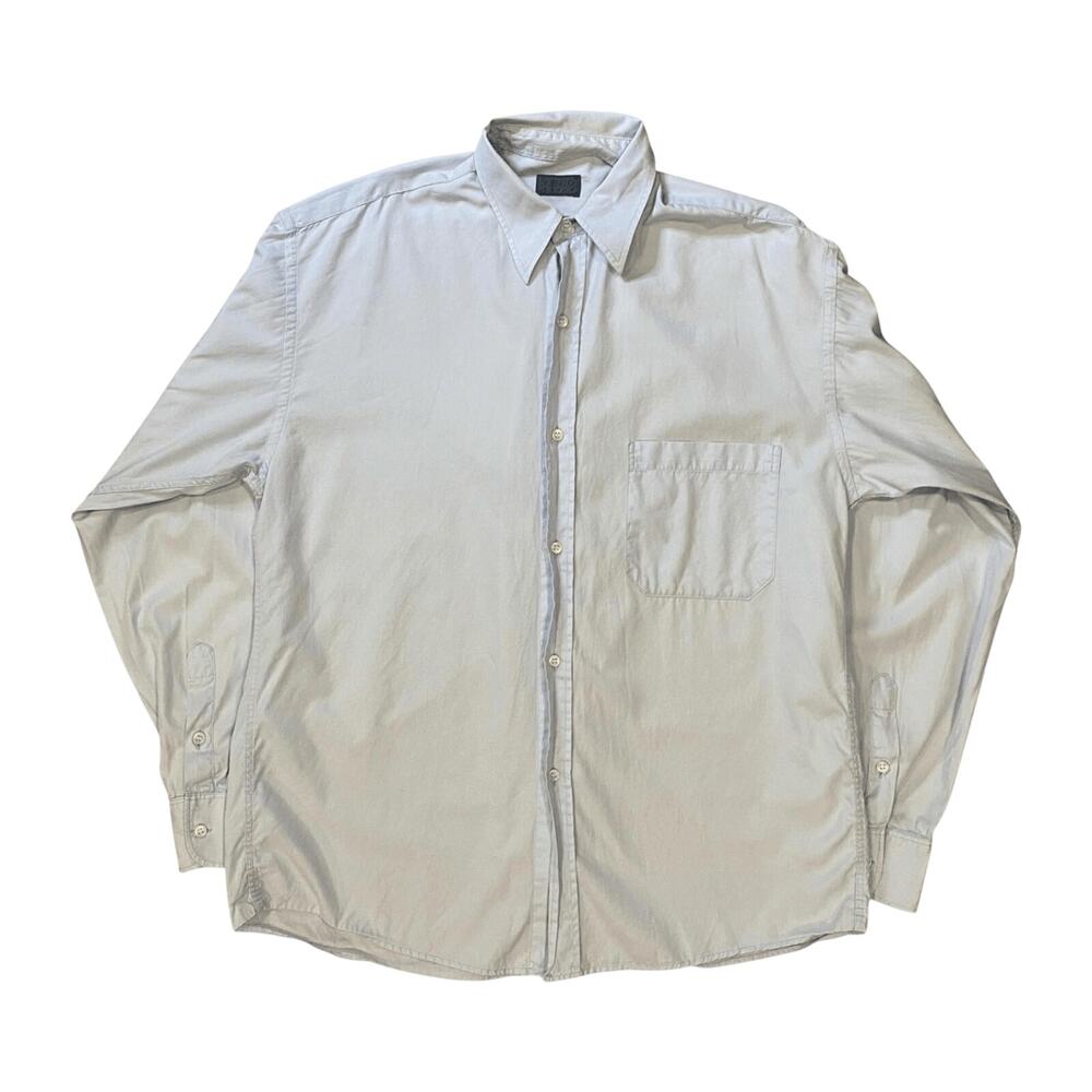 Vintage Kenzo Paris Cotton Button Up Light Blue M